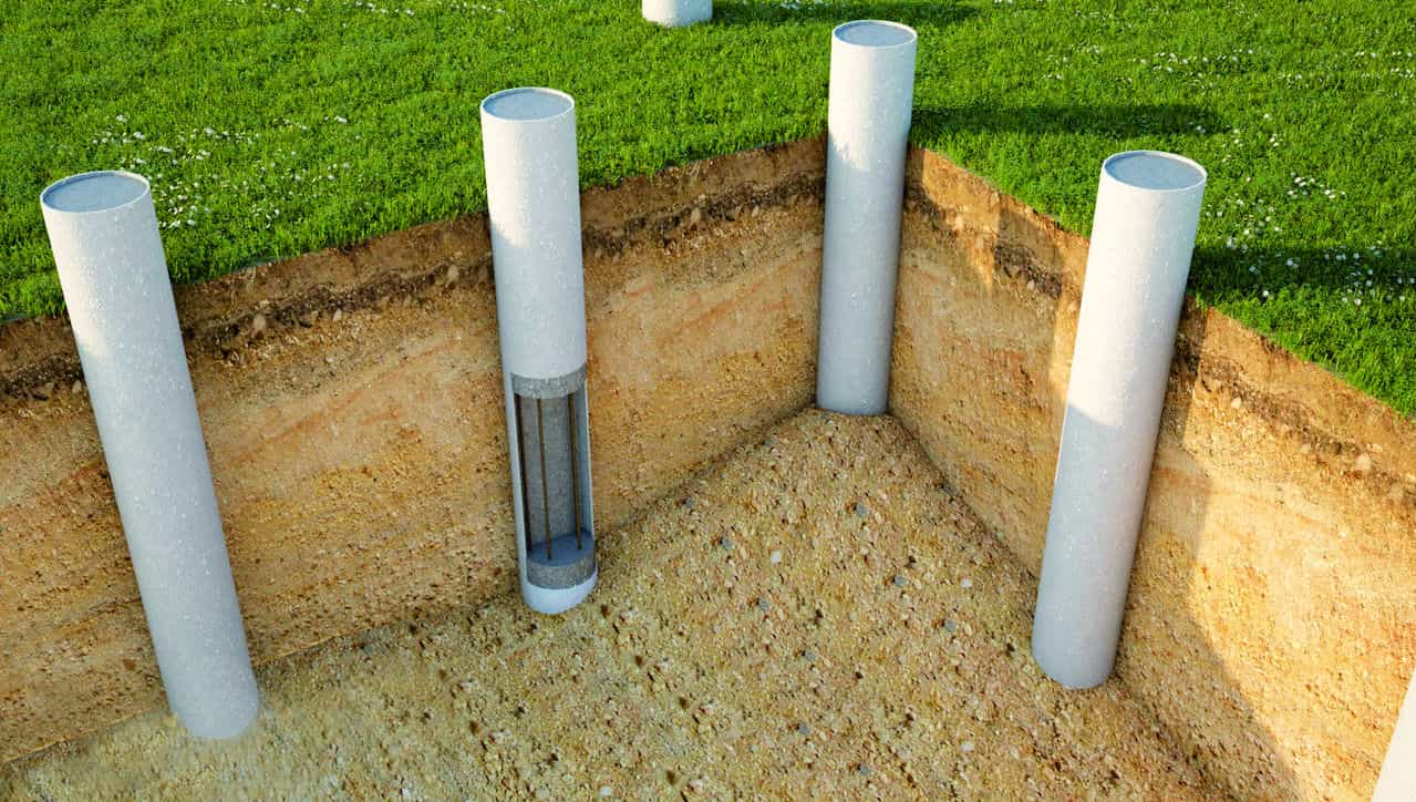 Буронабивные сваи - для глубокого основания жилого дома