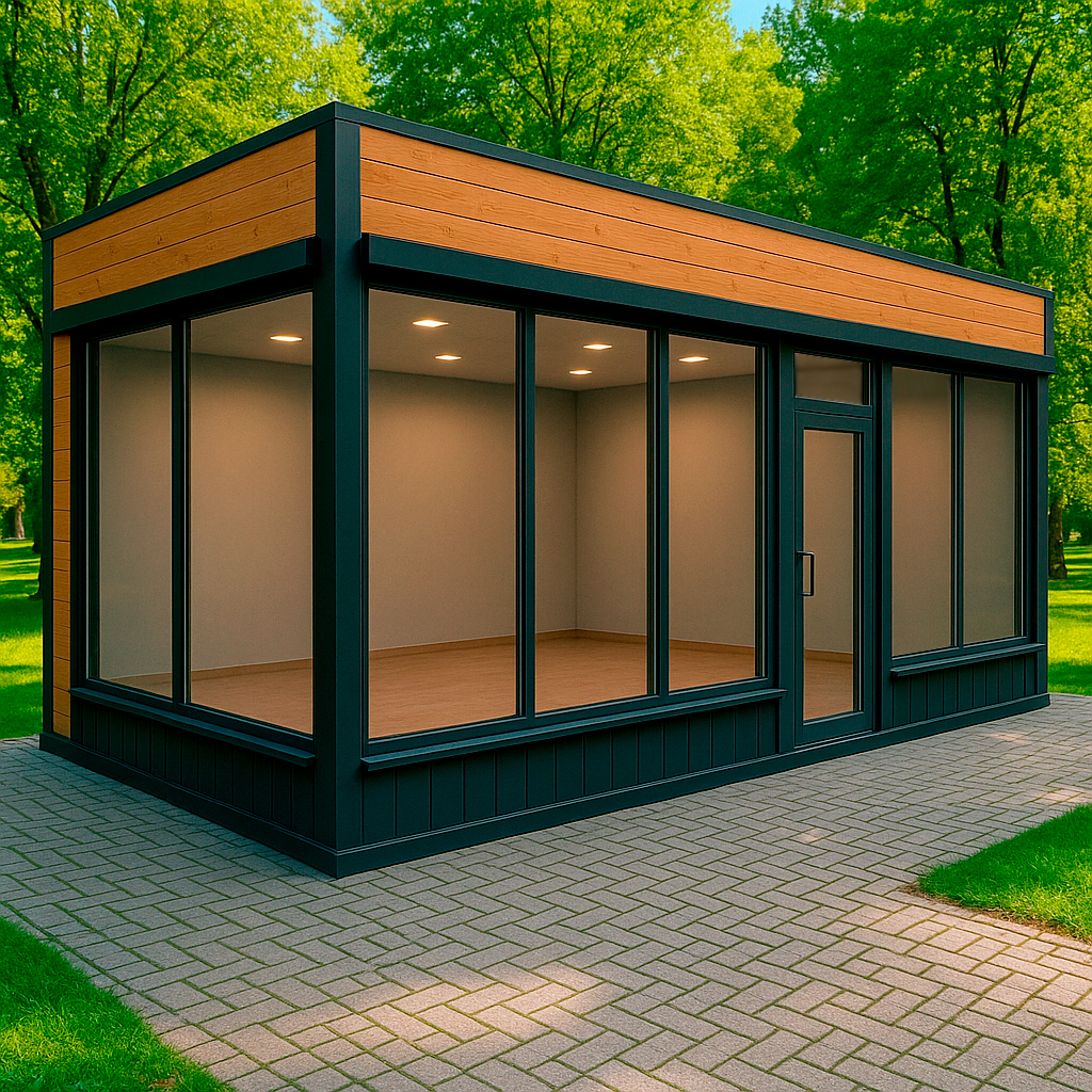 Павильон киоск - маленький киоск для продаж модульной конструкции